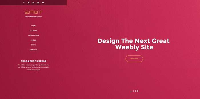 New Weebly Theme Release: Sentient