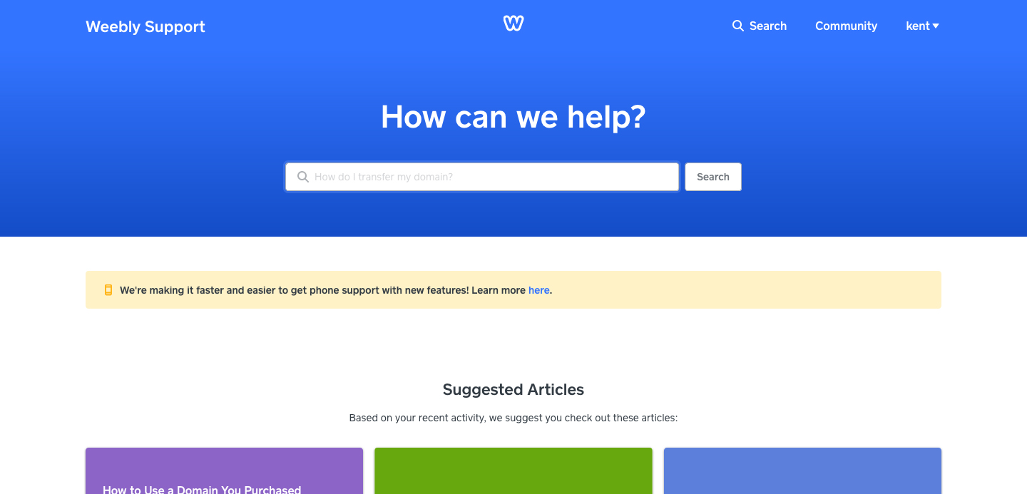 weebly support