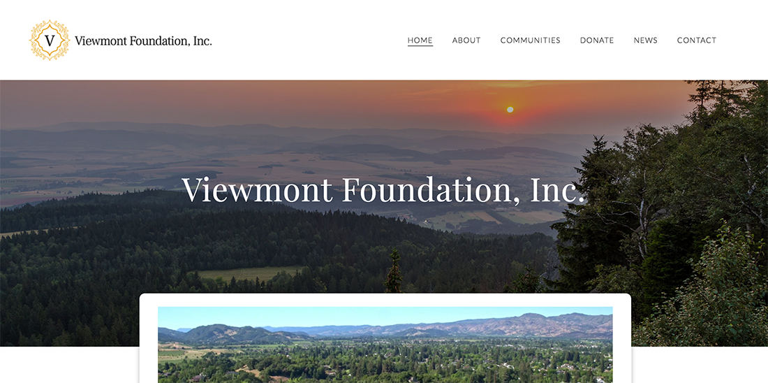 Weebly Website Design Example - Viewmont 