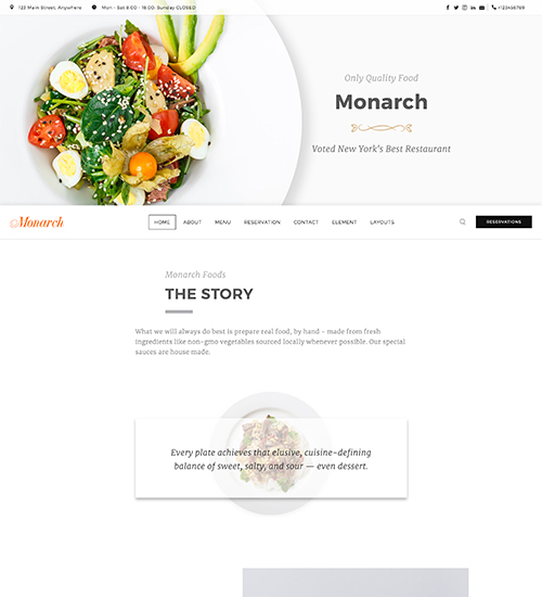 Monarch Weebly Theme Design