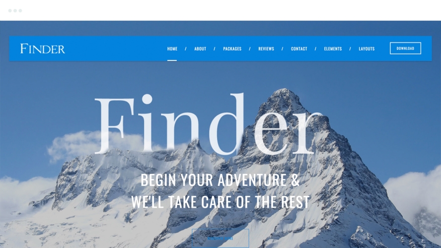 Finder Weebly Template