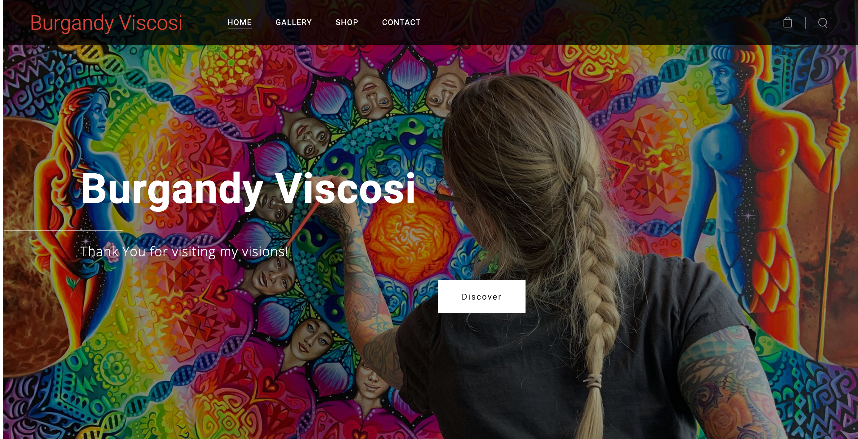 Artist Weebly website example