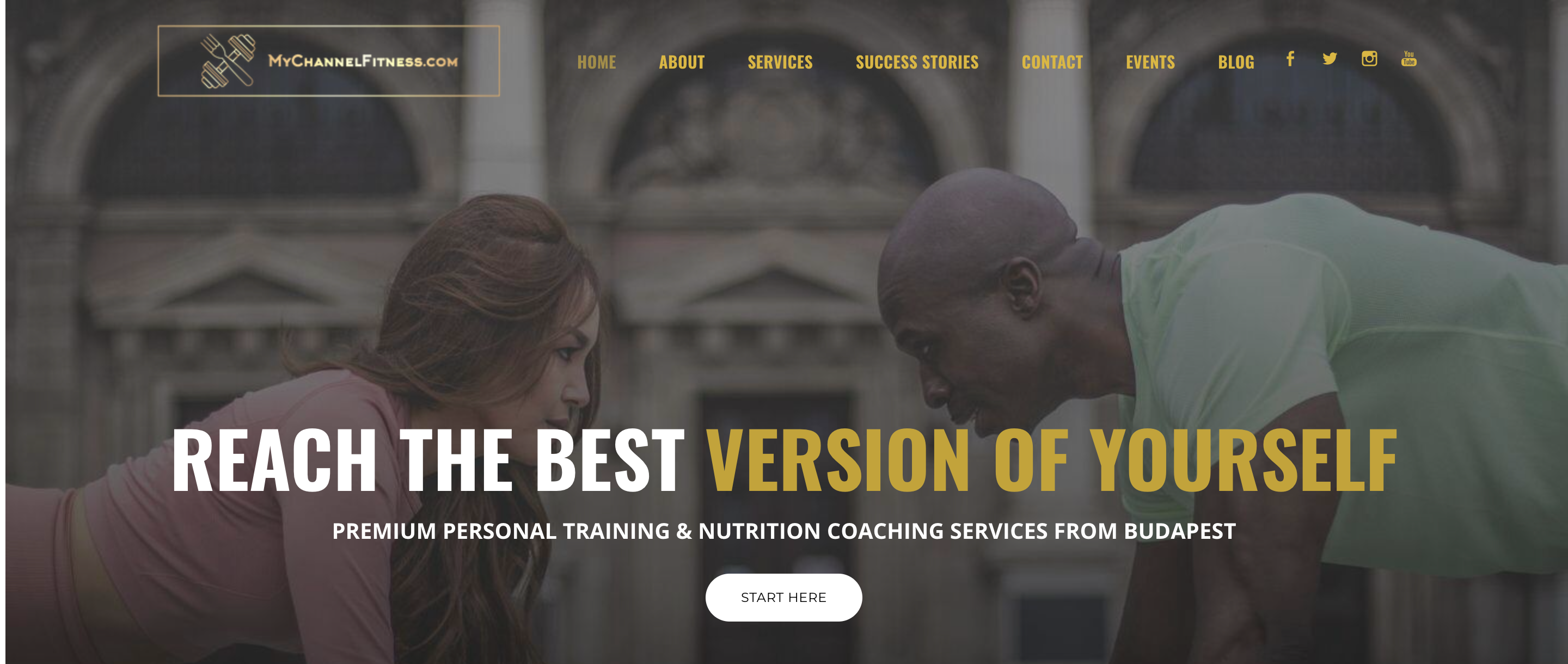 Personal Training and Coaching Weebly Website Example